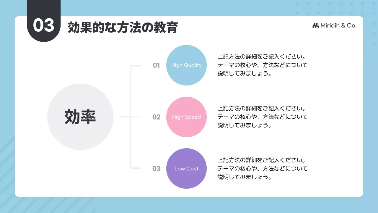 ラベンダー モダン 研修 プレゼンテーション