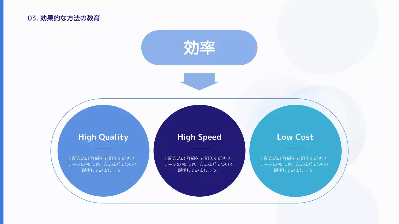 青 モダン 研修 プレゼンテーション