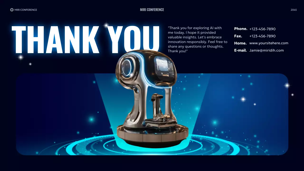 블루 모던 AI 기술 가이드 프레젠테이션