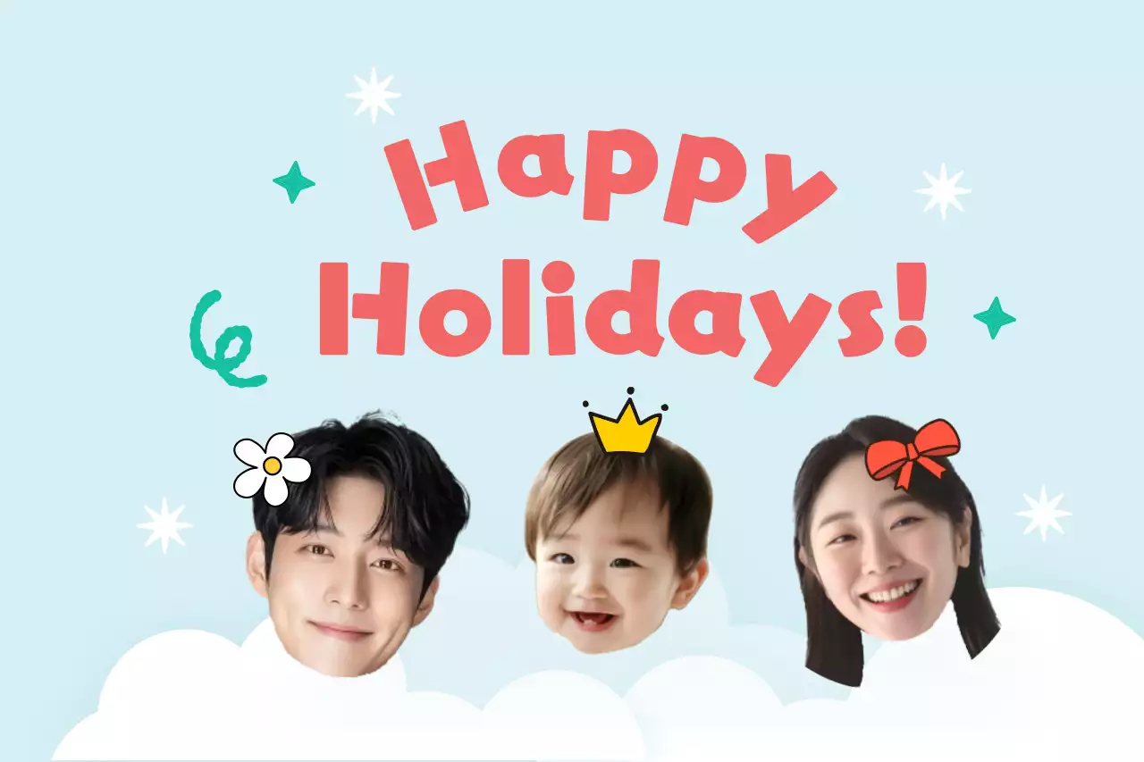 하늘색 아기자기한 여행