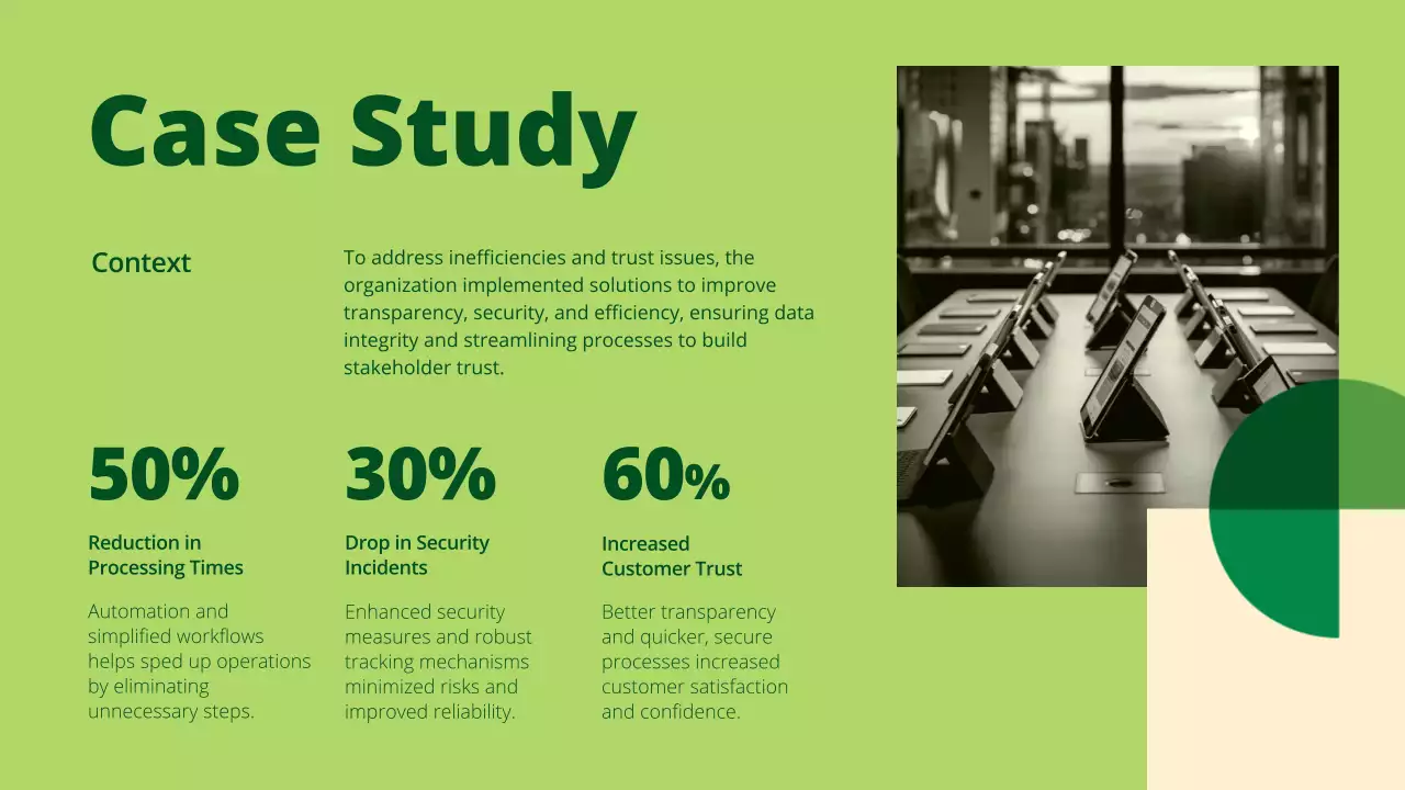 그린 모던 컨퍼런스 프레젠테이션