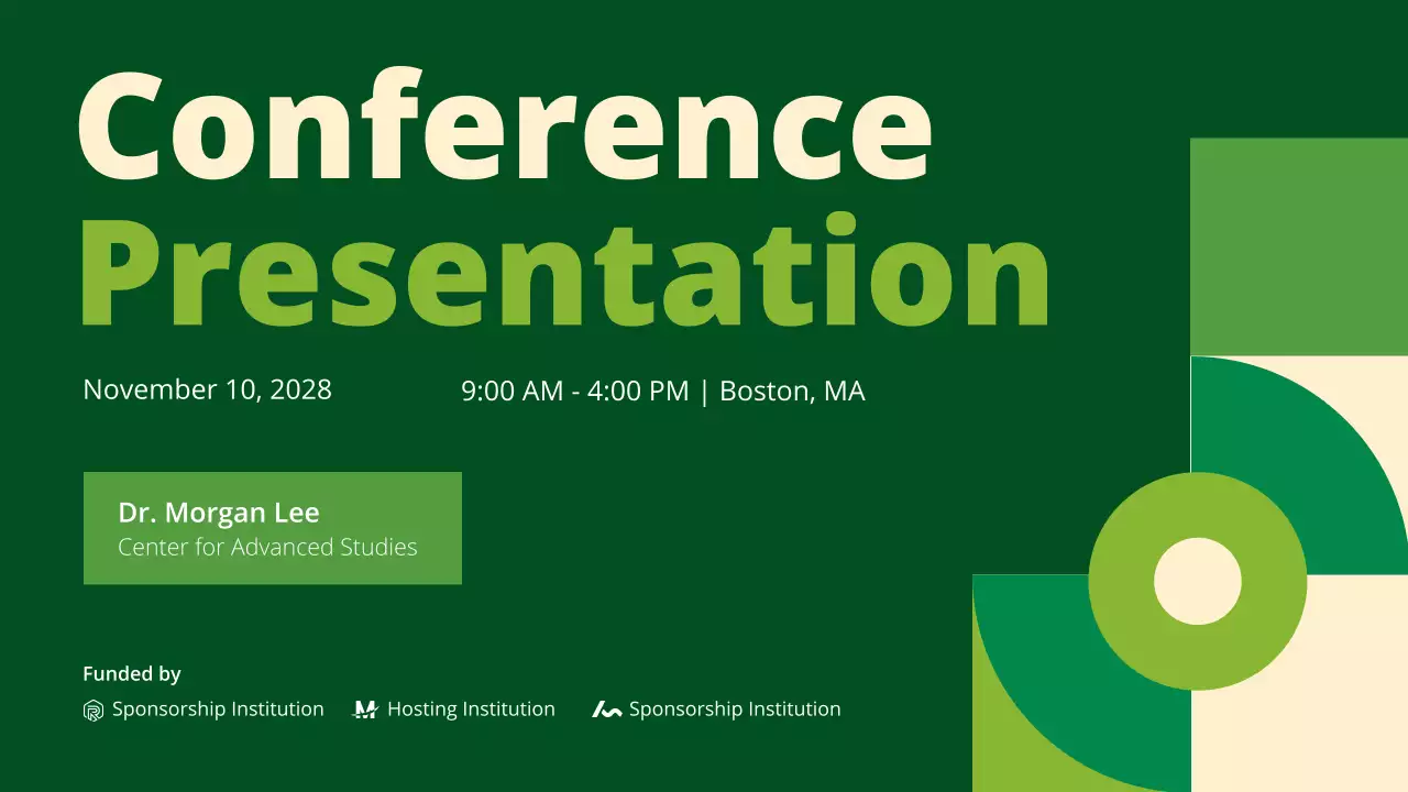 그린 모던 컨퍼런스 프레젠테이션