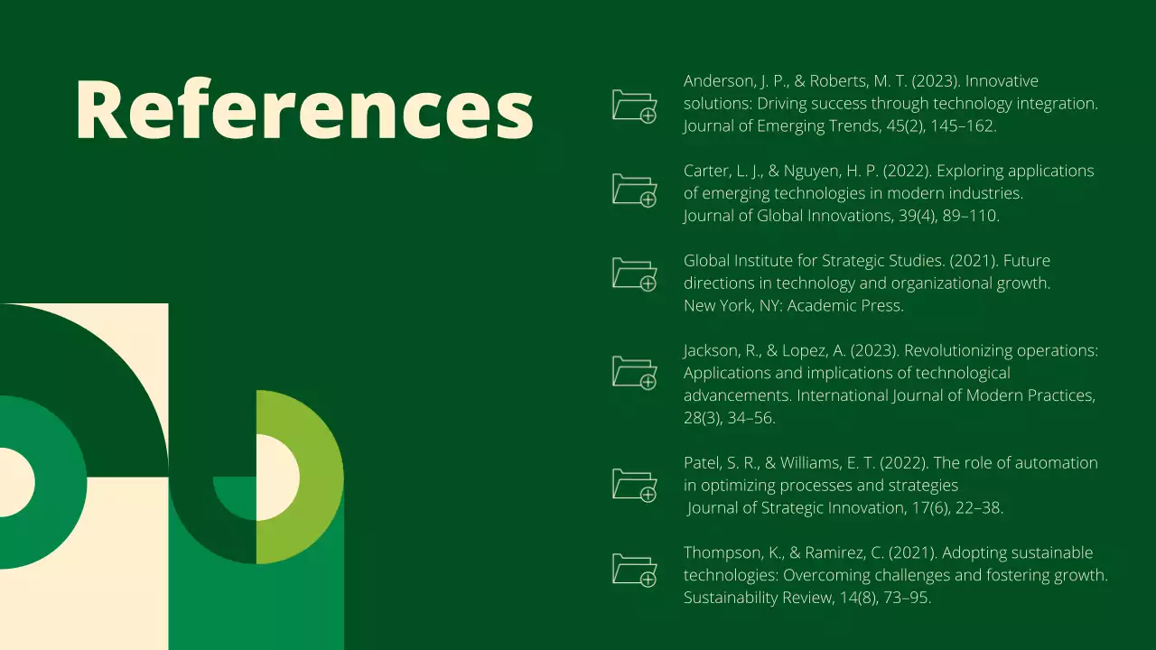 그린 모던 컨퍼런스 프레젠테이션