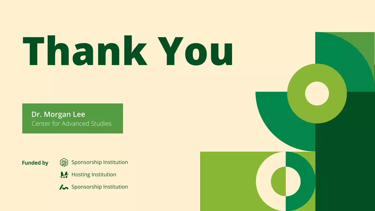 그린 모던 컨퍼런스 프레젠테이션