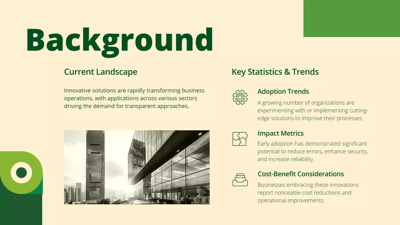 그린 모던 컨퍼런스 프레젠테이션