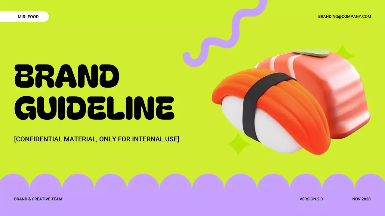 Neon Trendy Brand Guideline Presentation