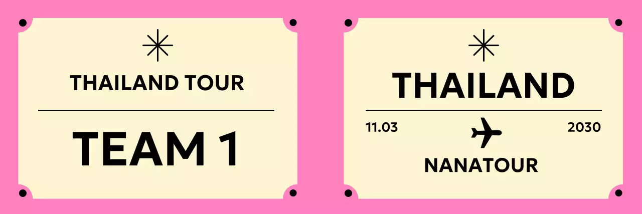 핑크 심플 여행 홍보