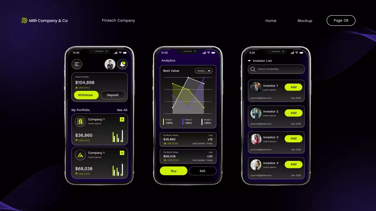Black Modern Fintech Promotion Presentation