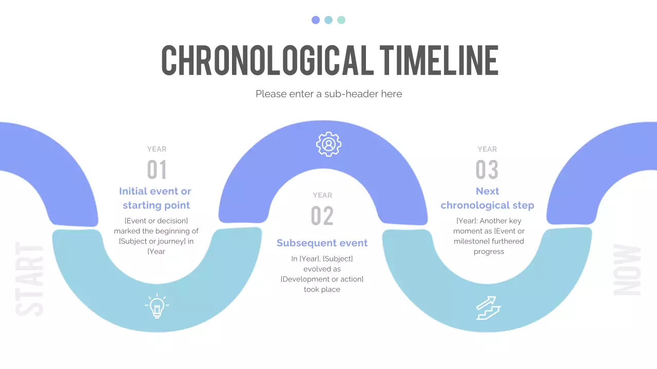 Blue Modern Timeline Presentation