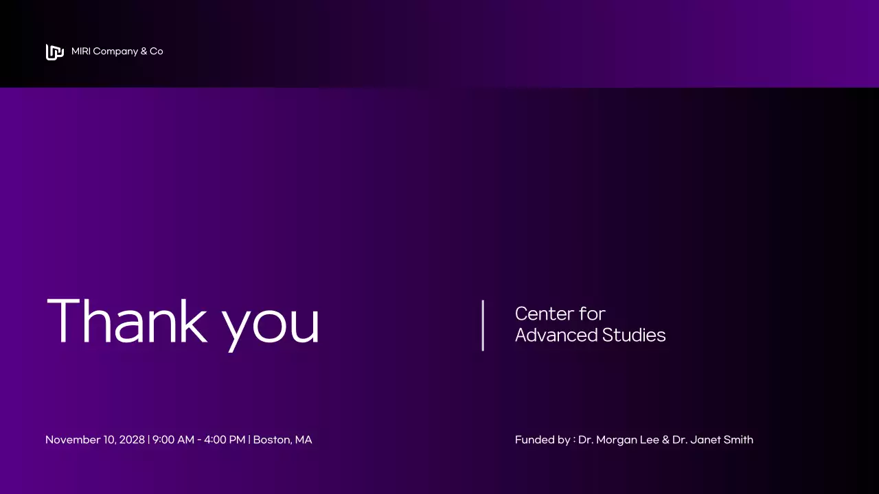 Purple Modern Conference Template Presentation