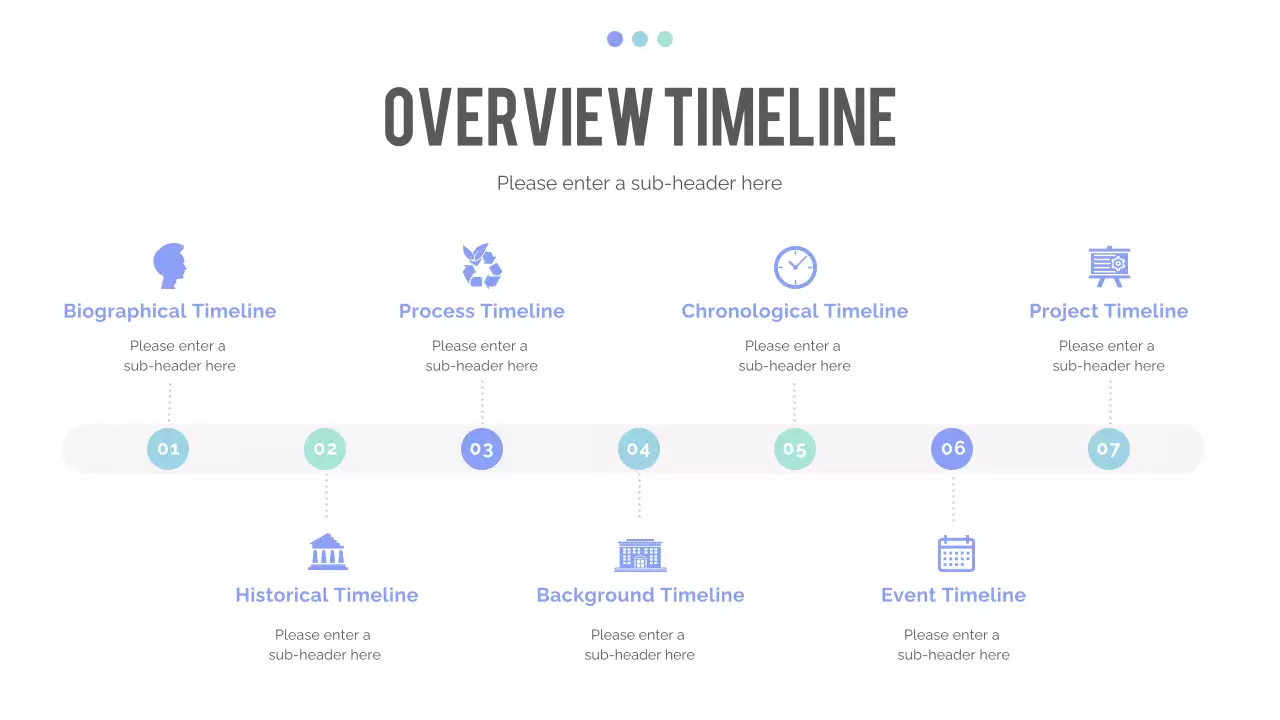 Blue Modern Timeline Presentation
