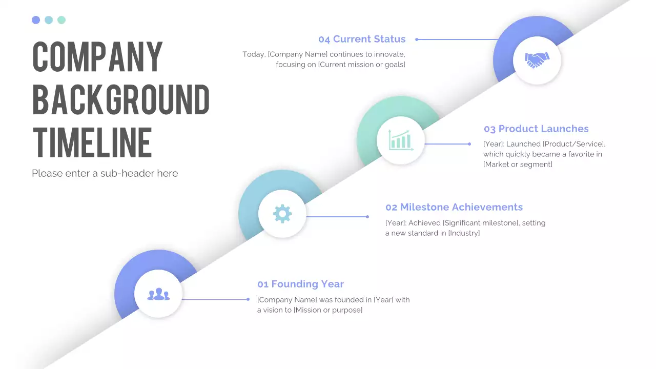 Blue Modern Timeline Presentation