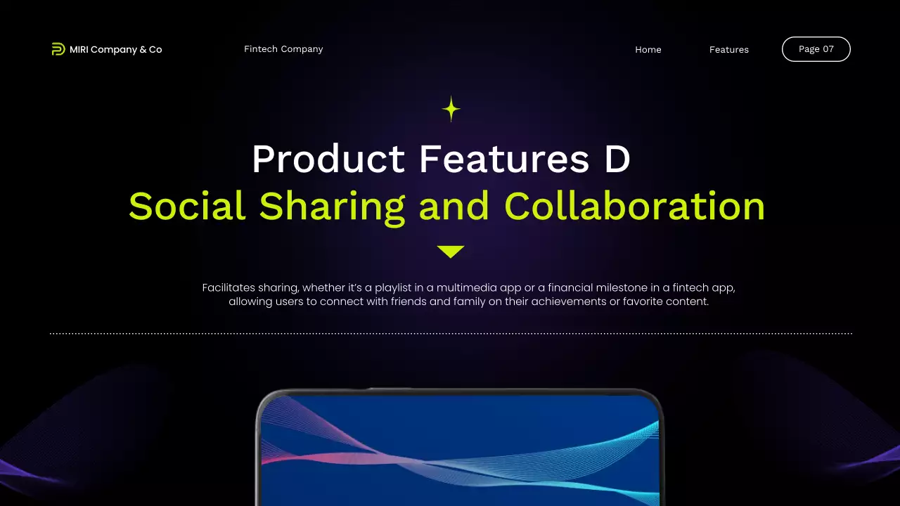 Black Modern Fintech Promotion Presentation