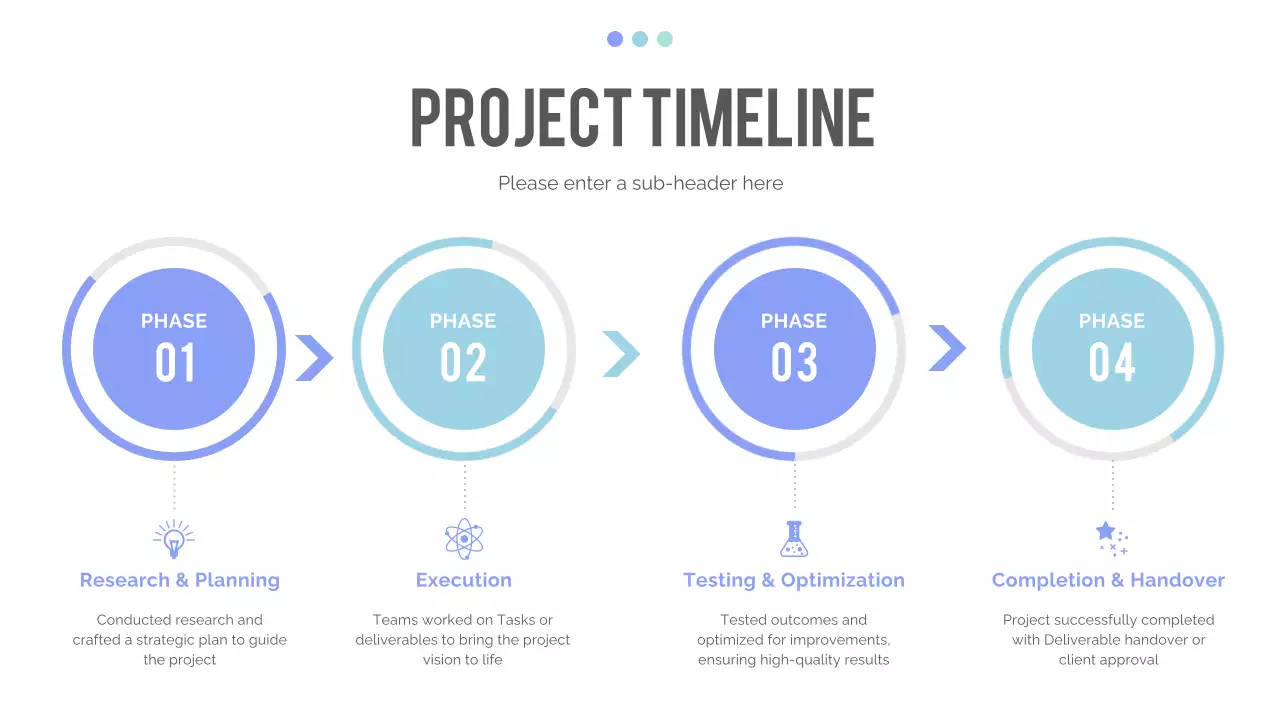 Blue Modern Timeline Presentation