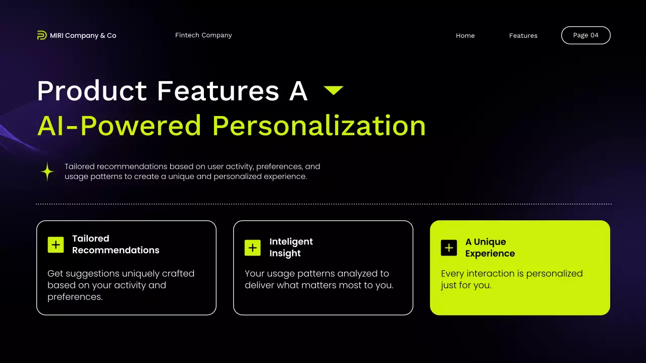 Black Modern Fintech Promotion Presentation