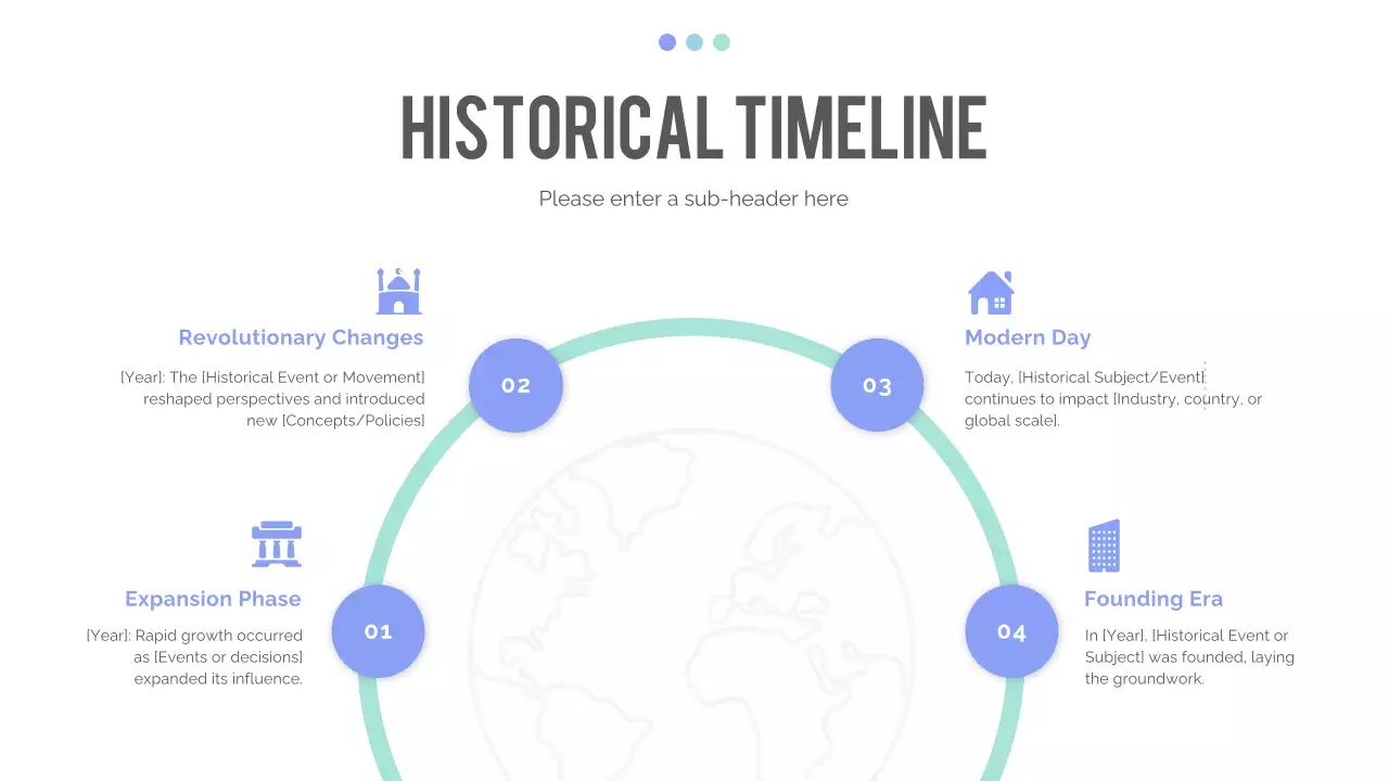 Blue Modern Timeline Presentation