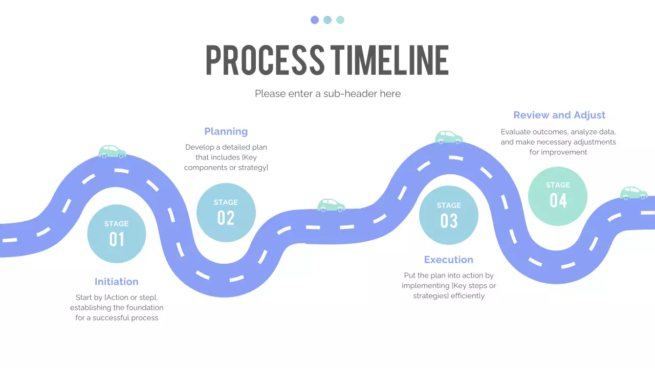 Blue Modern Timeline Presentation