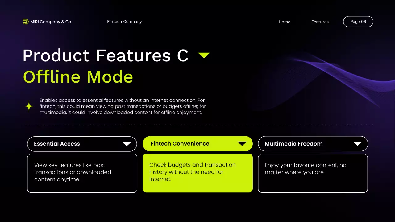 Black Modern Fintech Promotion Presentation