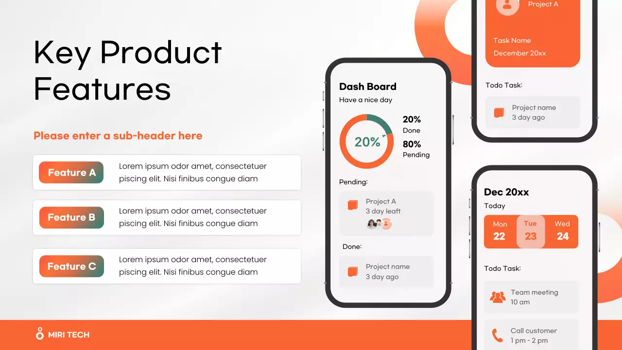 Orange Modern App Presentation