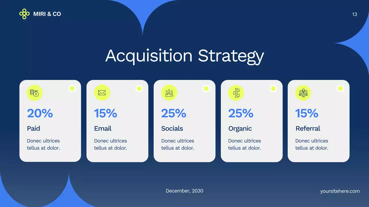 Blue Professional Market Strategy Presentation