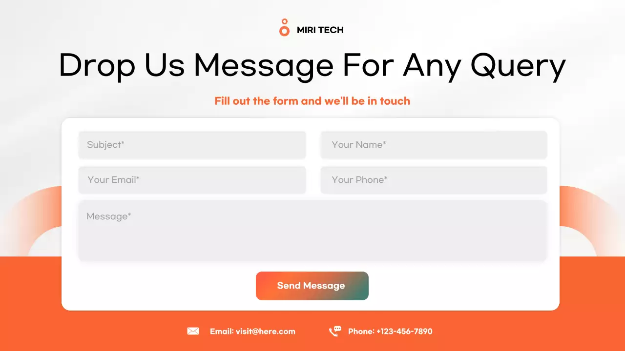 Orange Modern App Presentation