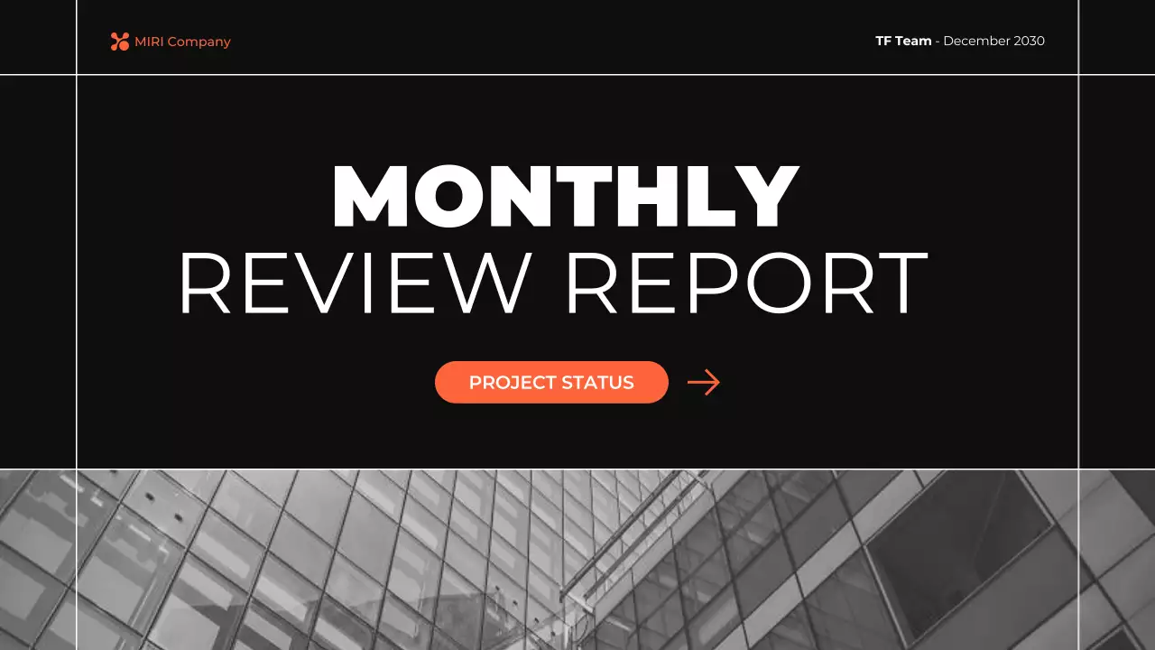 Grey Modern Business Report Presentation