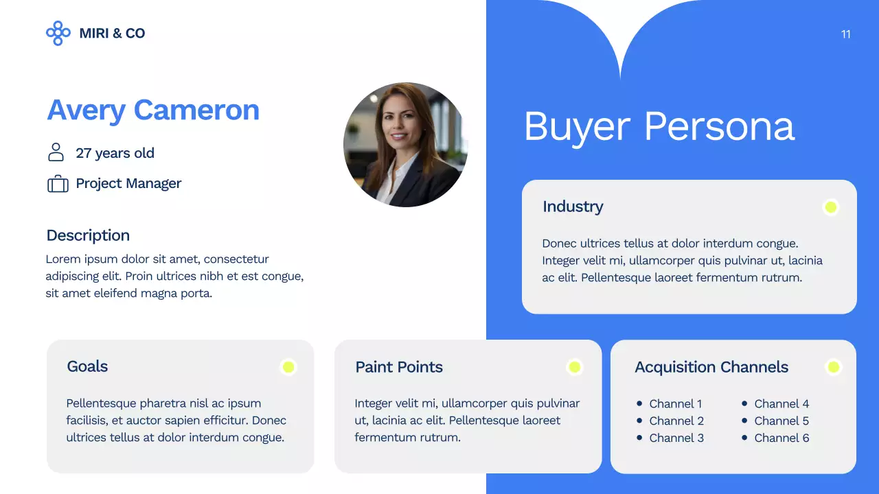 Blue Professional Market Strategy Presentation