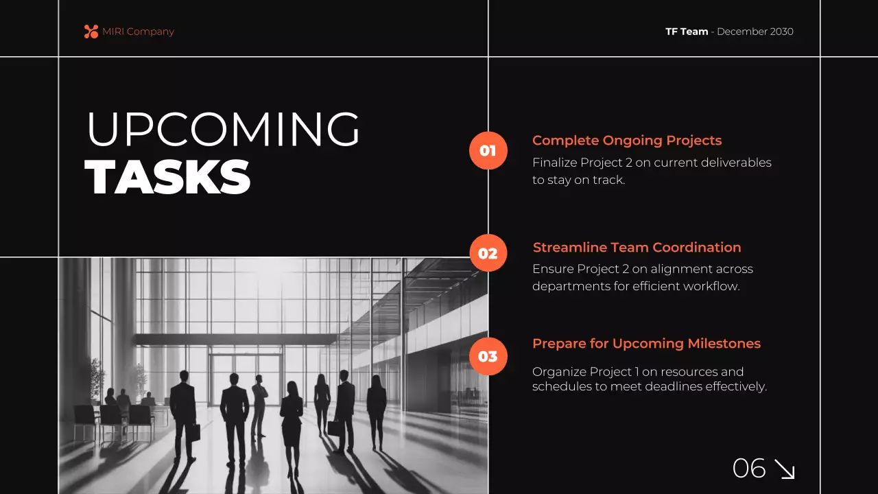 Grey Modern Business Report Presentation