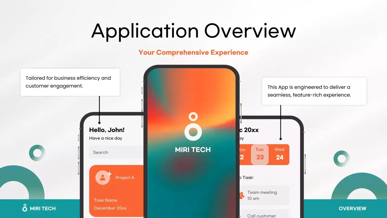 Orange Modern App Presentation