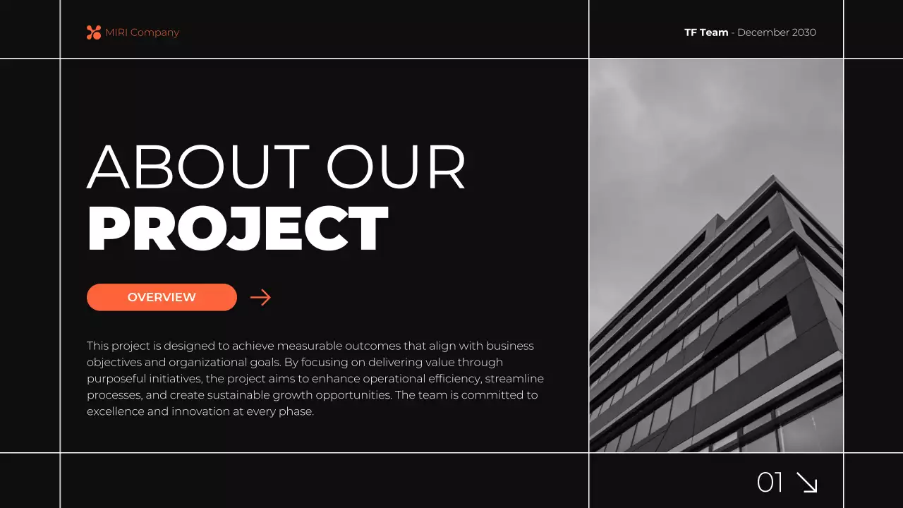 Grey Modern Business Report Presentation