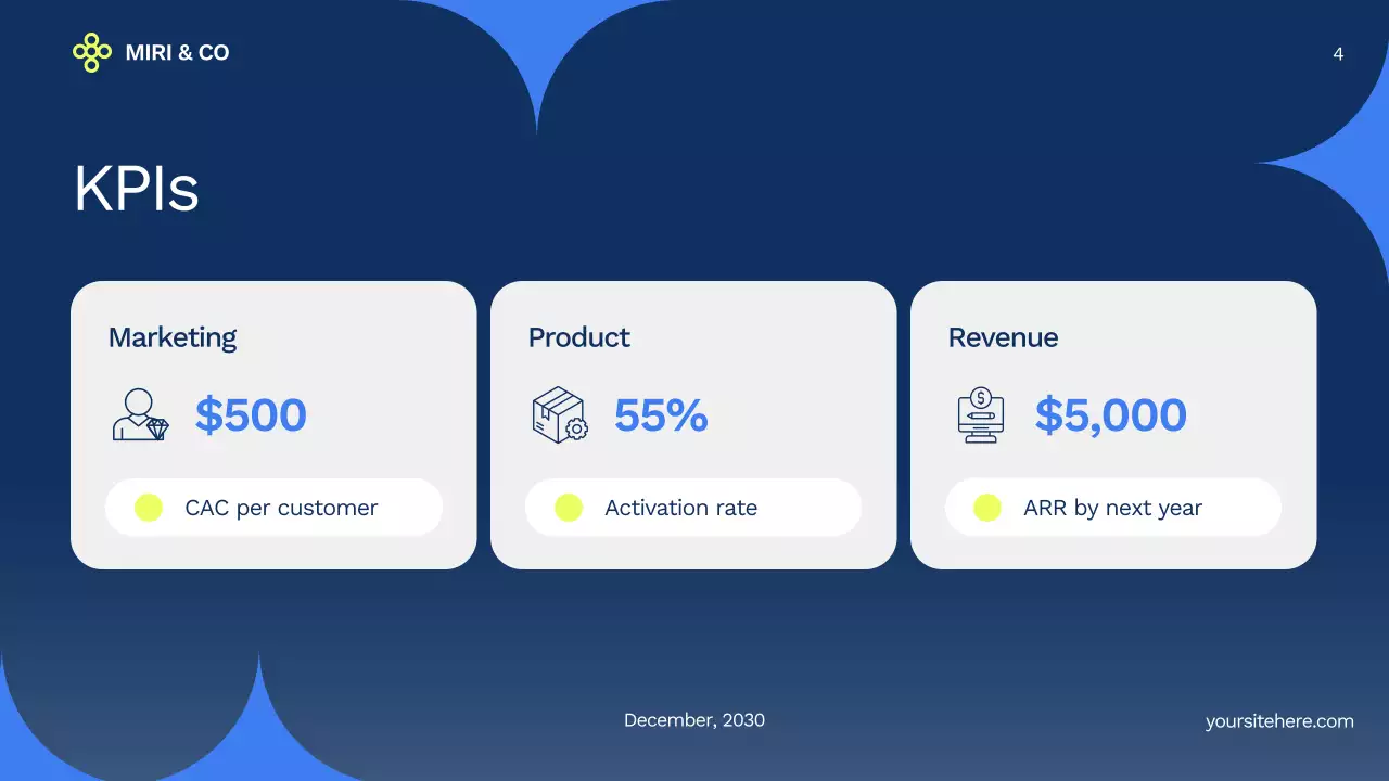Blue Professional Market Strategy Presentation
