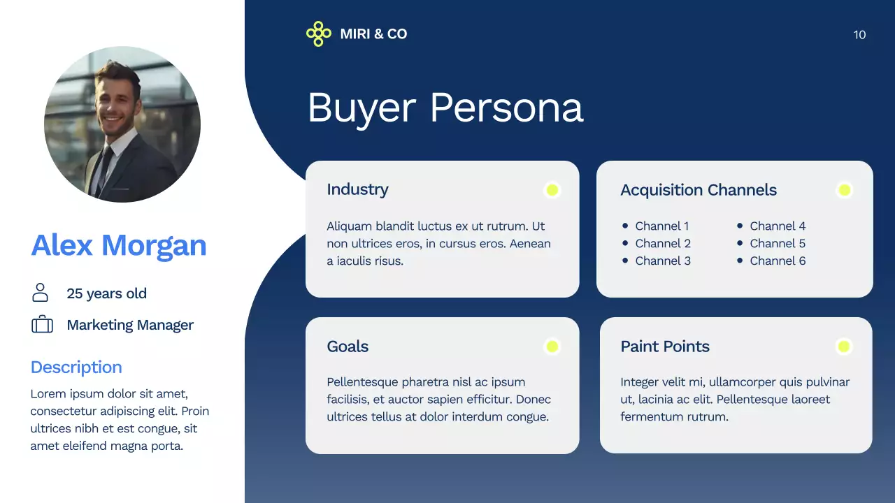 Blue Professional Market Strategy Presentation