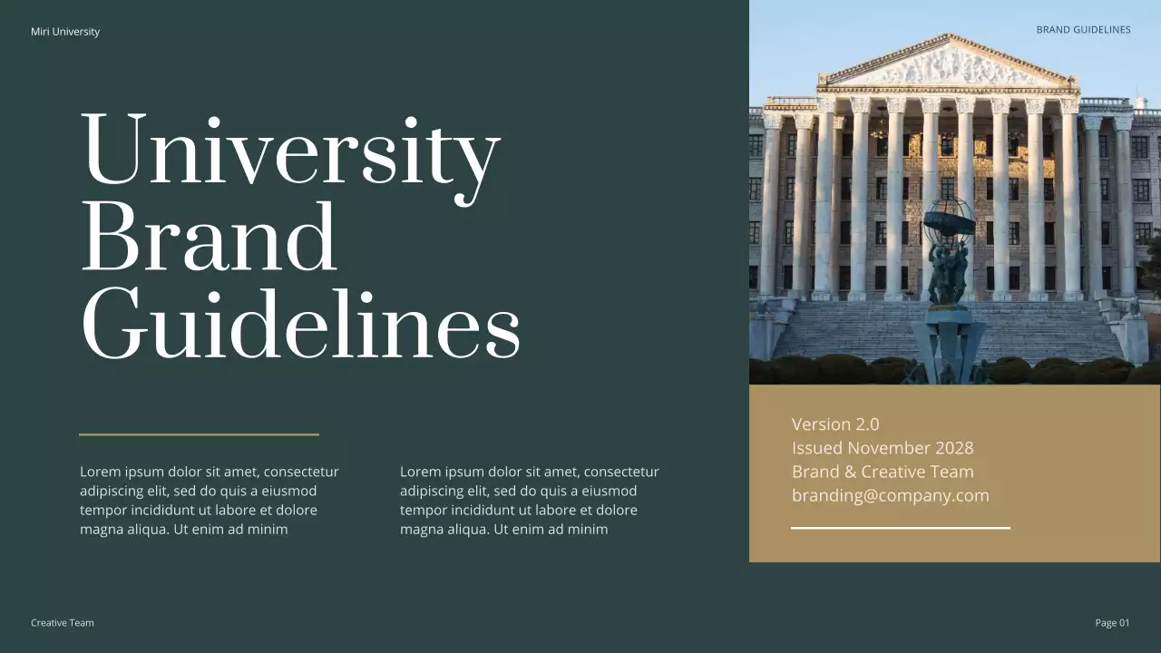 Green Classic University Guidelines Presentation