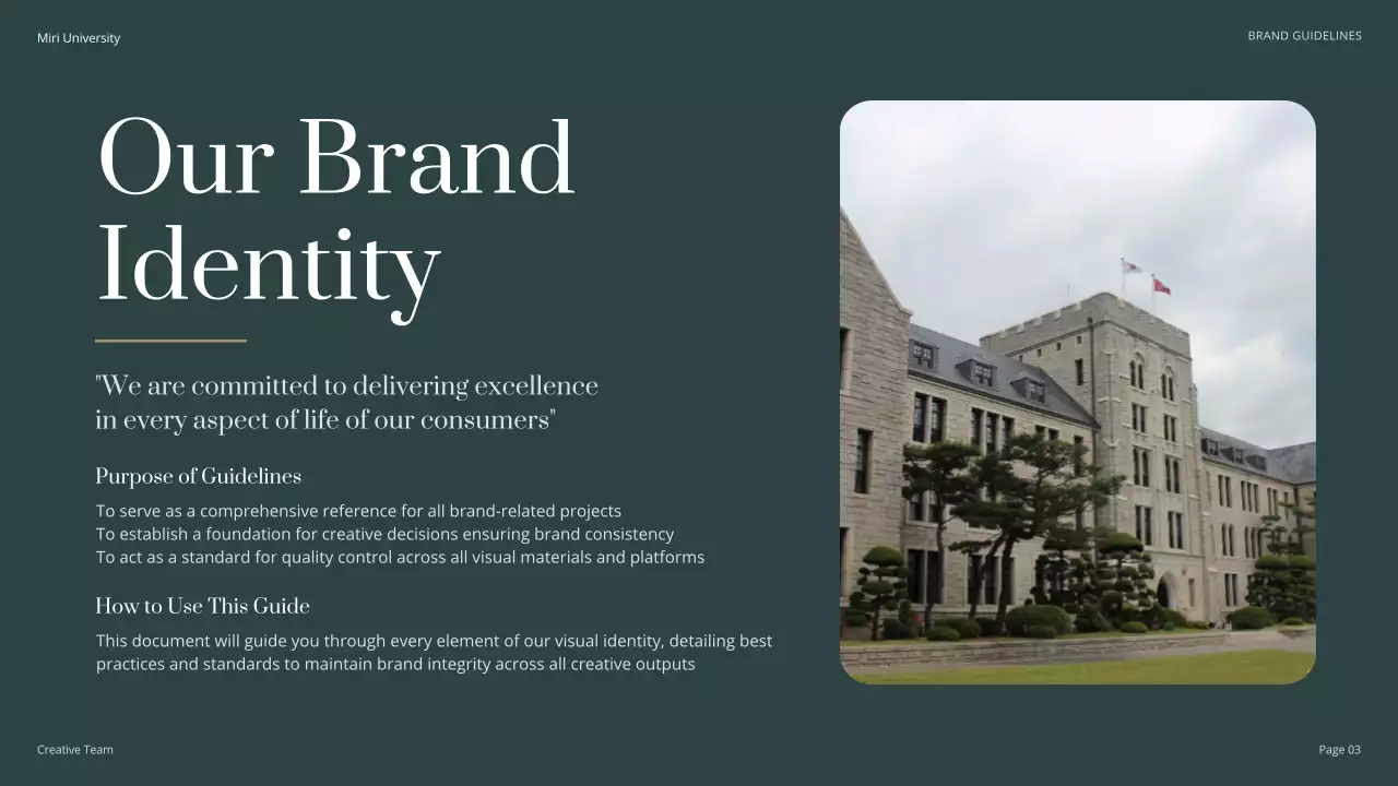 Green Classic University Guidelines Presentation