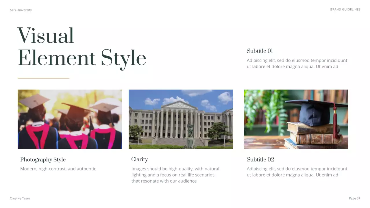 Green Classic University Guidelines Presentation