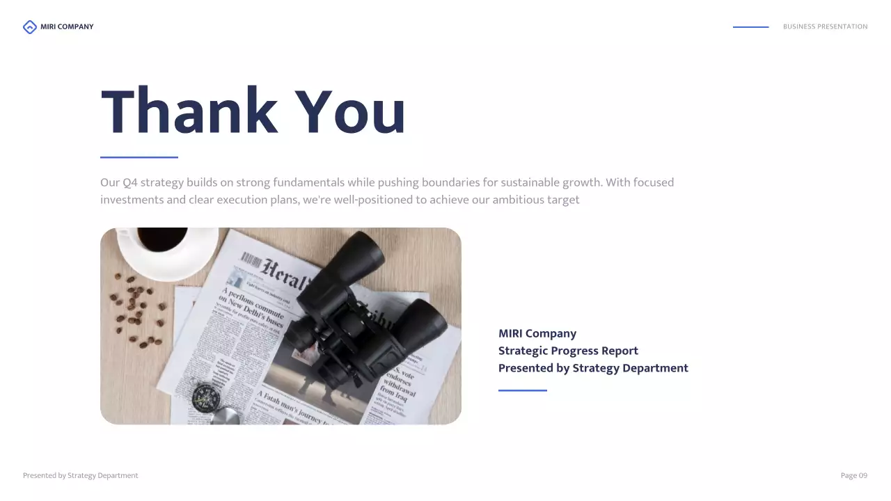 Blue Professional Business Presentation