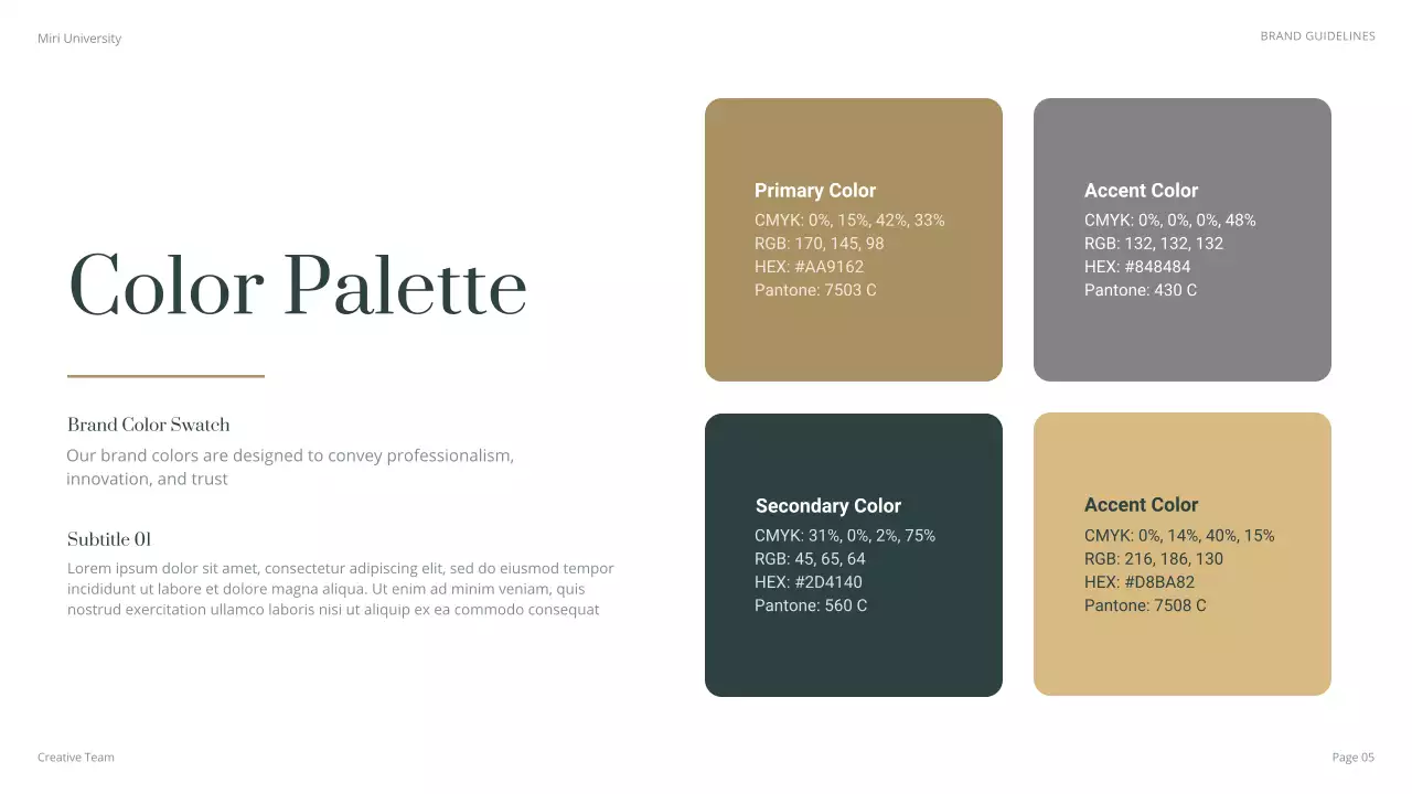 Green Classic University Guidelines Presentation