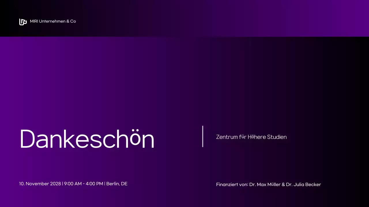 lila moderne Konferenzankündigung