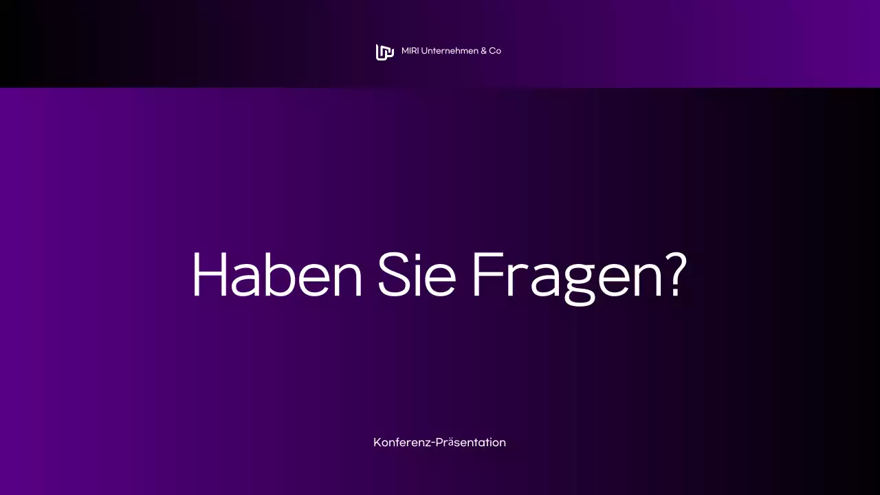 lila moderne Konferenzankündigung