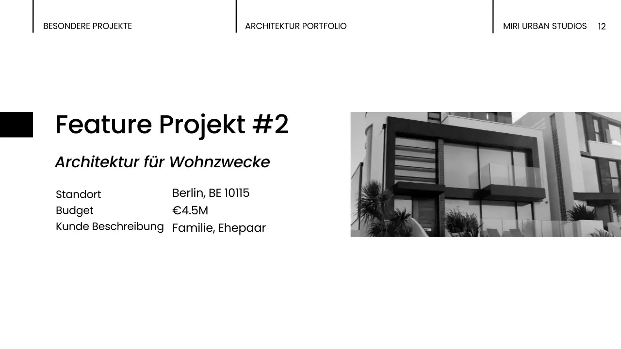 schwarz moderne architektur portfolio