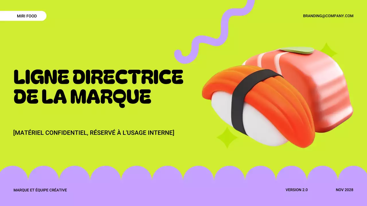 ligne directrice de la marque neon modern
