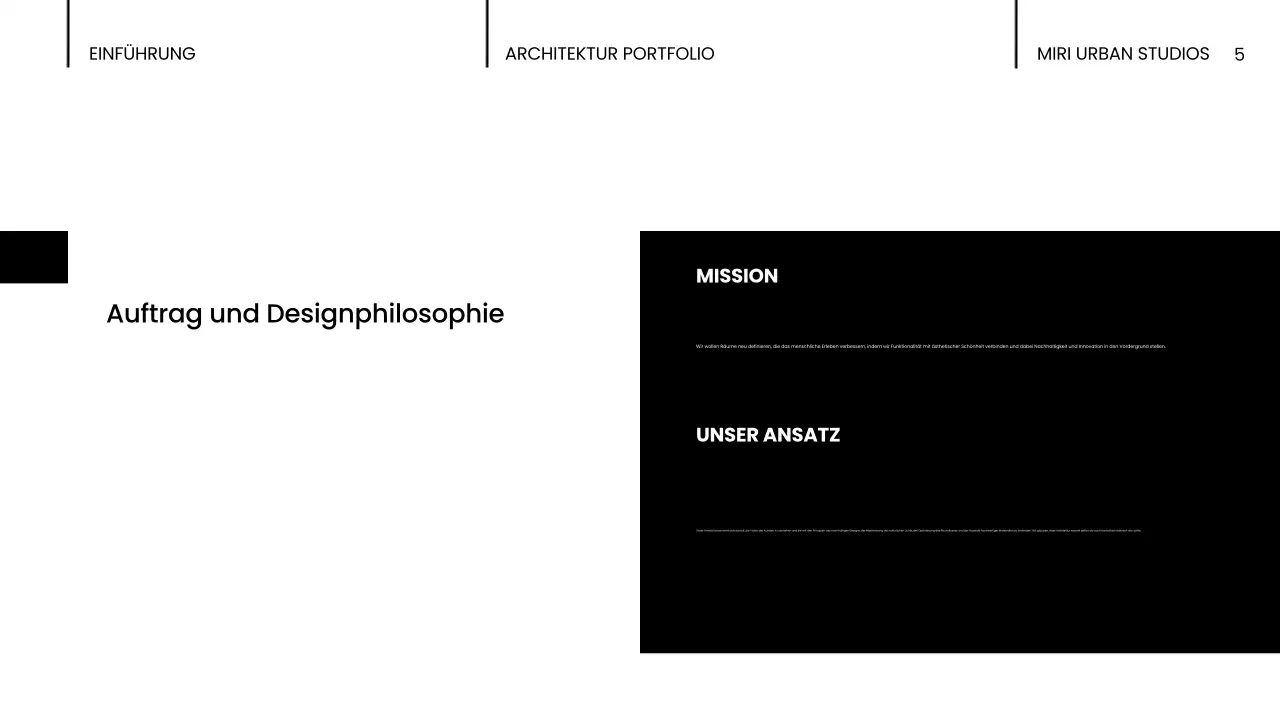 schwarz moderne architektur portfolio