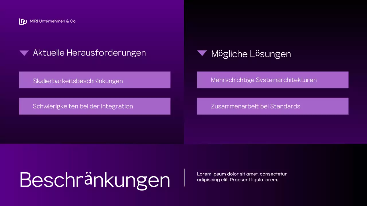lila moderne Konferenzankündigung