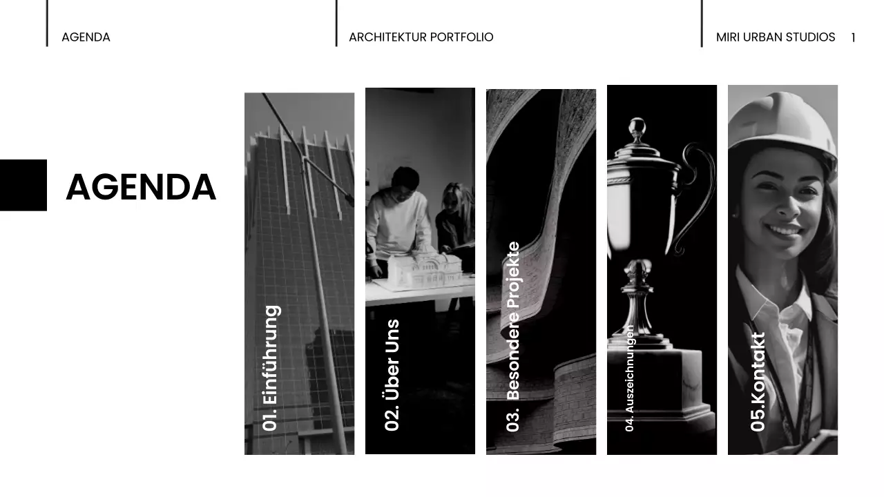 schwarz moderne architektur portfolio