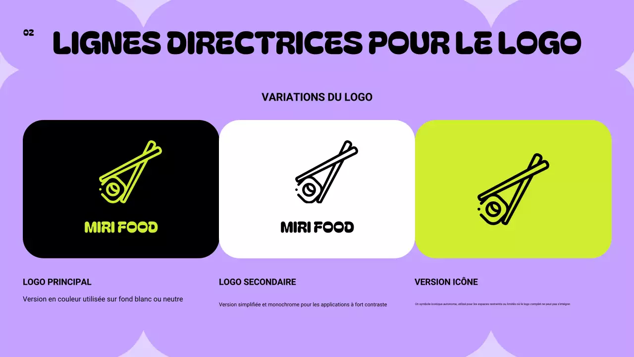 ligne directrice de la marque neon modern