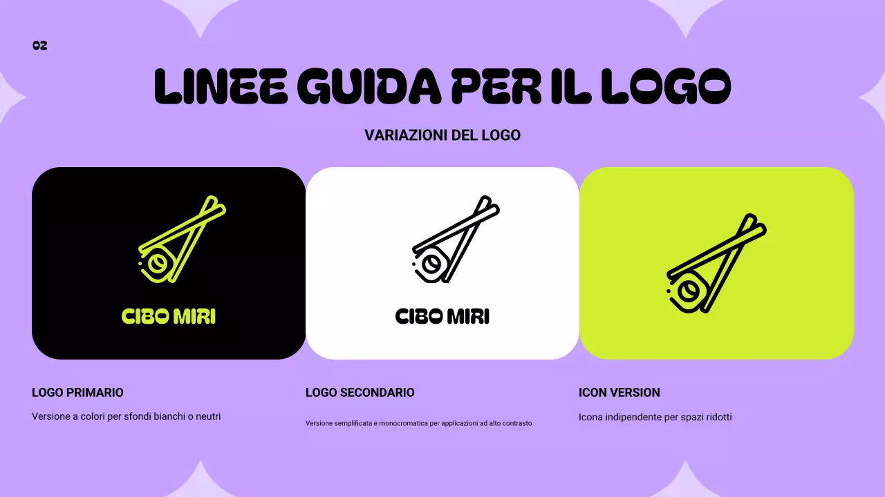 linea guida del marchio moderno al neon