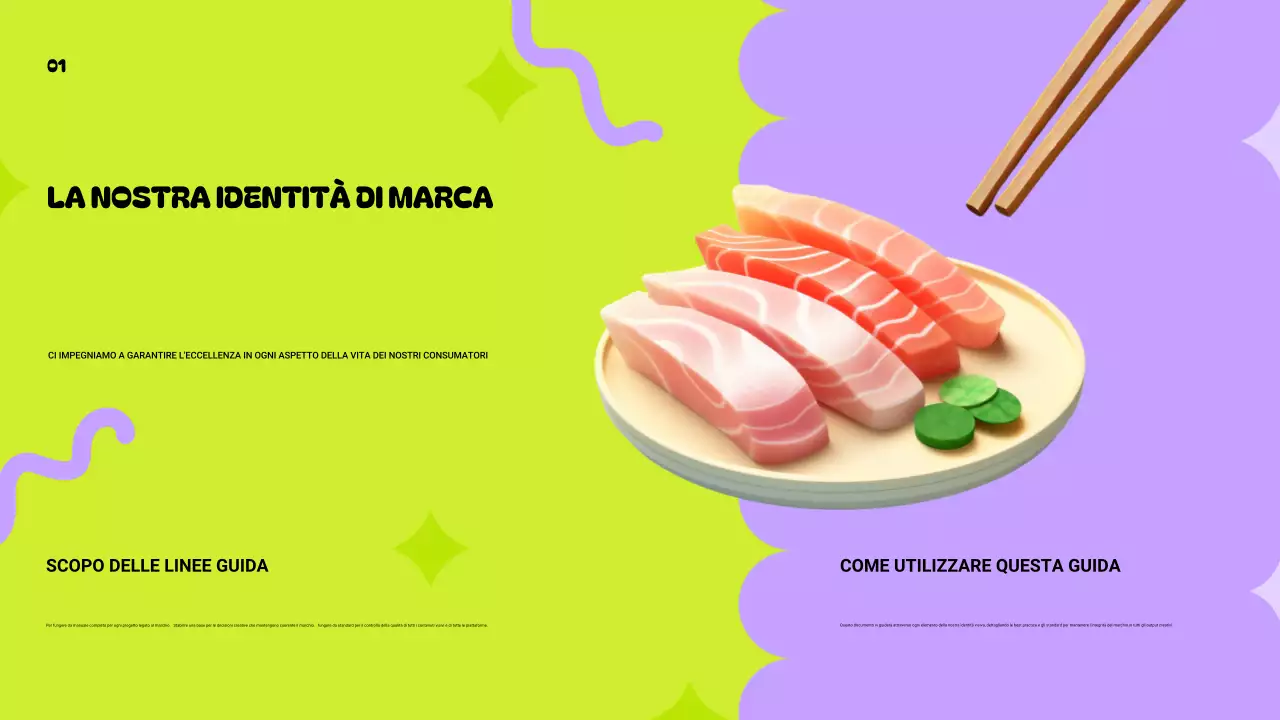 linea guida del marchio moderno al neon