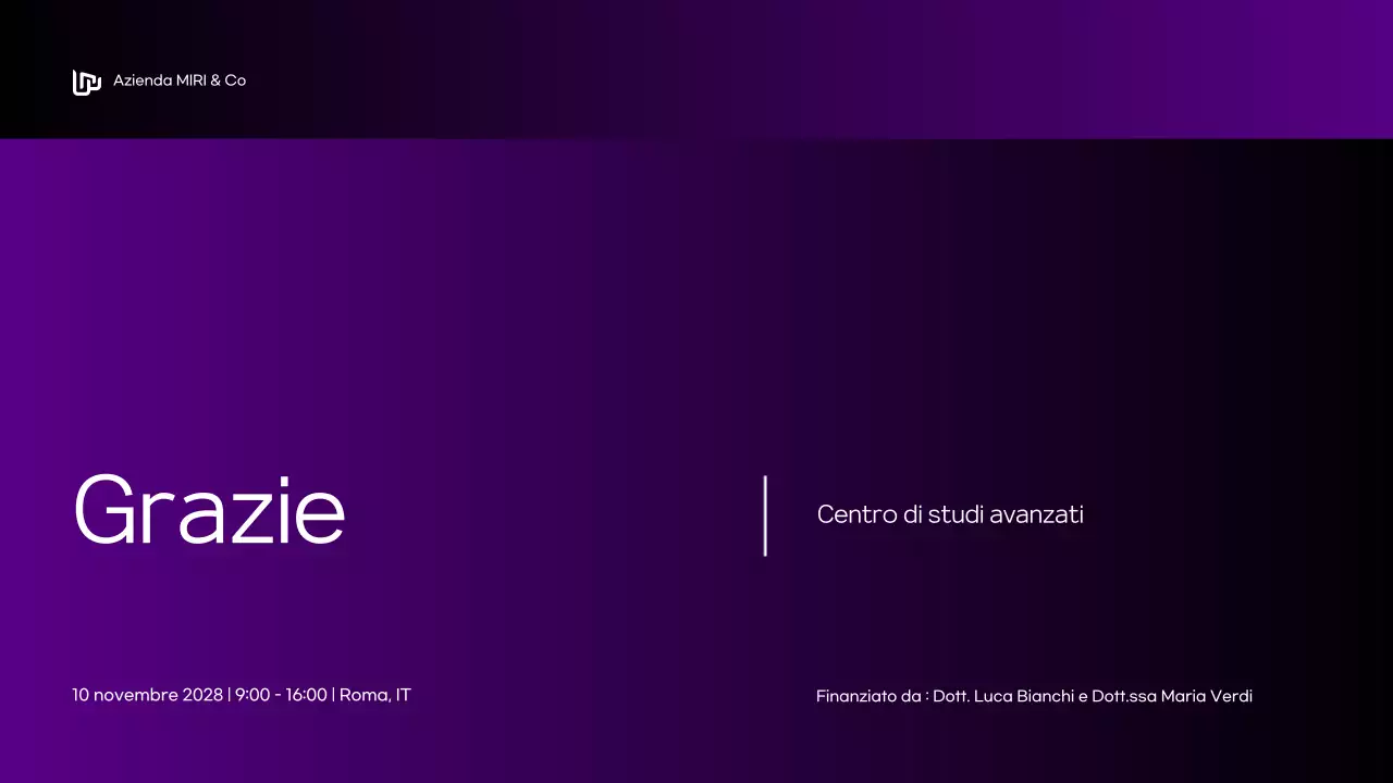 annuncio conferenza moderna viola