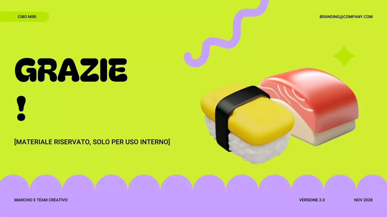 linea guida del marchio moderno al neon