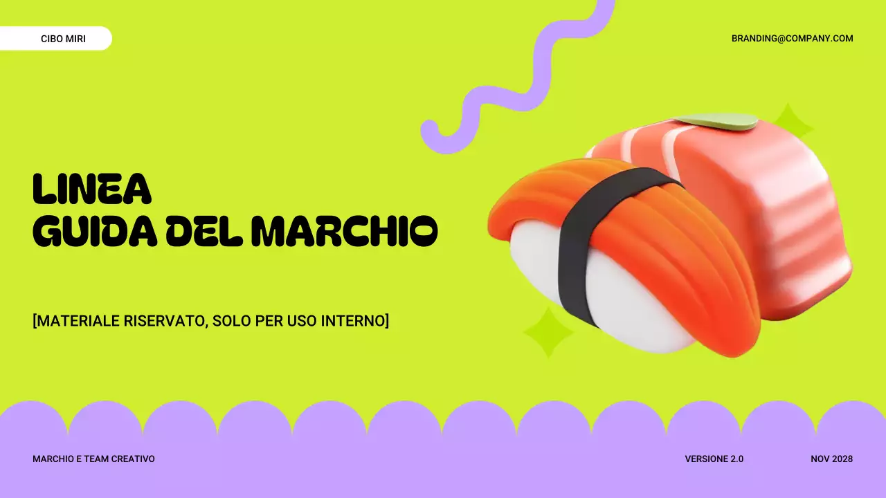 linea guida del marchio moderno al neon